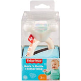 Fisher-Price Rock ‘n Rattle Teether Ring, Baby Rattle and Teething Toy