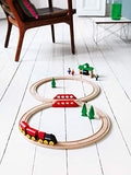 BRIO World 33028 - Classic Figure 8 Set - 22 Piece Wood Toy Train Set with Accessories and Wooden Tracks for Kids Age 2 and Up
