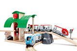 BRIO World - 33512 Travel Switching Set | 42 Piece Train Toy with Accessories and Wooden Tracks for Kids Ages 3 and Up,Multi