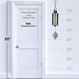 Woodstock Chimes HWLAS The Original Guaranteed Musically Tuned Chime Large Heroic Windbell, Antique Silver
