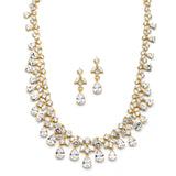 Spectacular Cubic Zirconia Statement Necklace Set 4171S