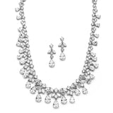 Spectacular Cubic Zirconia Statement Necklace Set 4171S