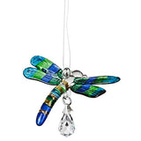 Woodstock Chimes CDPEA Rainbow Makers Fantasy Glass Suncatcher, Blue