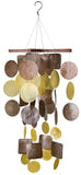 Woodstock Brown & Gold Capiz Chime- Asli Arts Collection
