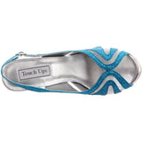 Touch Ups Women's Virginia Platform Pump,Silver Glitter,9.5 M US