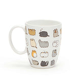 Pusheen by Our Name is Mud “Pusheen Kitties” Stoneware Coffee Mug and Coaster Gift Set, 12 oz.