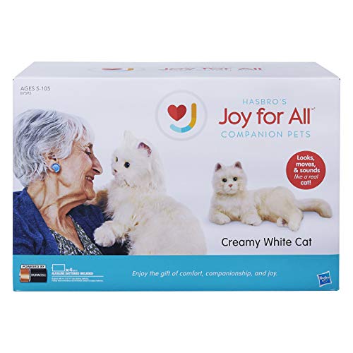 Ageless Innovation | Joy For All Companion Pets | Creamy White Cat | Lifelike & Realistic