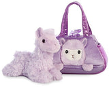 Aurora - Pet Carrier - 7" Peek-A-Boo Llama Purple