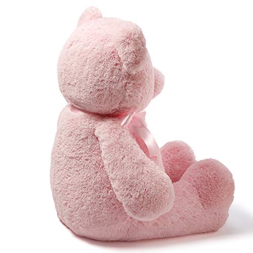 Baby GUND My First Teddy Bear Jumbo Stuffed Animal Plush, Pink, 36"