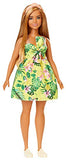 Barbie Fashionistas Doll with Long Blonde Hair Wearing Tropical Print Dress and Accessories, for 3 to 8 Year Olds