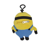 Accessory Innovations Despicable Me - Bob Two Eye Minion 5-inch Plush Coin Clip Key Chain Toy Bag