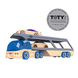 Automoblox Collectible Wood Toy Cars and Trucks—BR100 Hercules Hauler/Dump Truck with 2 Mini Vehicles