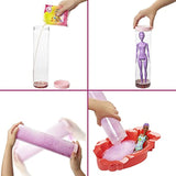 Barbie Color Reveal Foam! Doll & Pet Friend with 25 Surprises: Scented Bubbles, Outfits, Hair Extension, Kid Bracelet & Charm Hidden in Sand; Sunny Strawberry-Theme; Gift for Kids 3 Years & Older