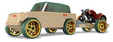 Automoblox Collectible Wood Toy Cars and Trucks—Mini X10 Timber Pack with Trailer and Motorcycle (SUV Compatible with other Mini and Micro Series Vehicles)