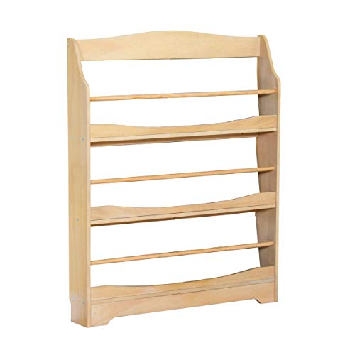 Guidecraft Expressions Natural Bookrack - Storage Bookshelf Kids School Furniture