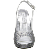 Touch Ups Women's Cupid Platform Pump,Silver,5 M US