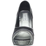 Touch Ups Women's Krissy Pump,Black Glitter,9 M US