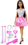 Barbie Doll with Hair Accessory, Dark Hair