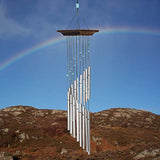 Woodstock Chimes Turquoise Original Guaranteed Musically Tuned Chime Mystic Spiral