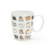 Pusheen by Our Name is Mud “Pusheen Kitties” Stoneware Coffee Mug and Coaster Gift Set, 12 oz.