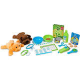 Melissa & Doug Feeding & Grooming Pet Care: Playset + 1 Scratch Art Mini-Pad Bundle (#08551)