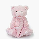 Baby GUND My First Teddy Bear Peek A Boo Animated Stuffed Animal Plush, Pink, 11.5"
