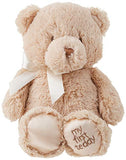Baby GUND My First Teddy Musical Lullaby Stuffed Animal Plush Pull Down, Brown, 10