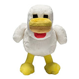 JINX Minecraft Chicken Plush Stuffed Toy, White, 7.5" Tall