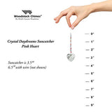 Woodstock Chimes DDPH Rainbow Makers Suncatchers Crystal Daydream, Pink Heart