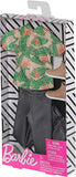 Barbie Clothes: 1 Outfit for Ken Doll Includes Hawaiian Shirt, Black Denim Pants and Shoes, Gift for 3 to 8 Year Olds