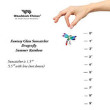 Woodstock Chimes CDRAI Makers Crystal Suncatchers Fantasy Glass Dragonfly, Summer Rainbow