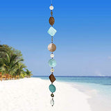 Woodstock Chimes CCDSB The Original Guaranteed Musically Tuned Chime Asli Arts Collection, Capiz Cascade-Sea Breeze