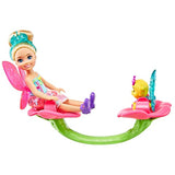 Barbie Dreamtopia Chelsea Fairy Doll and Fairytale Treehouse Playset with Seesaw, Swing, Slide, Pet and Accessories, Gift for 3 to 7 Year Olds