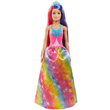 Barbie Dreamtopia Princess Doll (11.5-inch) with Extra-Long Two-Tone Fantasy Hair, Hairbrush, Tiaras and Styling Accessories, Gift for 3 to 7 Year Olds