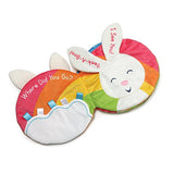 Baby GUND Flora Bunny Soft Plush Activity Book 8", Multicolor