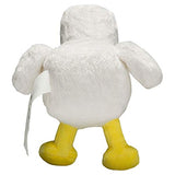 JINX Minecraft Chicken Plush Stuffed Toy, White, 7.5" Tall