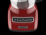 KitchenAid KFP0711ER Empire Red Food Processor, 7 Cup, Contour Silver