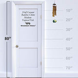 Woodstock Chimes CTRO The Original Guaranteed Musically Tuned Chime Asli Arts Collection, Half Coconut Bamboo-Tropical Fish