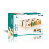 Guidecraft Peekaboo Lock Boxes with Storage Tray: Sorting & Stacking Toy for Children - Kids Early Learning and Development Toy