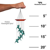 Woodstock Chimes HHS The Original Guaranteed Musically Tuned Chime Habitats-Hummingbird Spiral, Verdigris