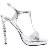 Touch Ups Women's Darcy Platform Sandal,Silver Glitter,5.5 M US