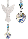 Woodstock Chimes BAMR Rainbow Makers Crystal Suncatcher, Birthstone Angel - March