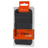 Apple iPhone 5 Case - Black Hybrid Holster Skin Cover+Hard Case with Stand Clip (GSM, CDMA)