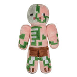JINX Minecraft Zombie Pigman Plush Stuffed Toy, Multi-Colored, 12" Tall