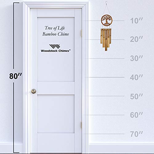 Woodstock Chimes CTOL Original Guaranteed Musically Tuned Chime Asli Arts Collection, Tree of Life Bamboo