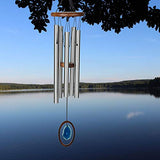 Woodstock Chimes WAGBLL The Original Guaranteed Musically Tuned Large Agate Wind Chime, Blue