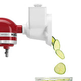 KitchenAid 80127 KGSSA Stand Mixer Attachment with Food Grinder, Rotor Slicer, Shredder and Sausage Stuffer, White