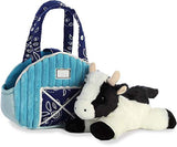 Aurora - Pet Carrier - 7" Aqua Blue Barn