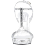 Touch Ups Women's Darcy Platform Sandal,Silver Glitter,5.5 M US