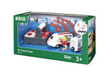 BRIO World - 33510 Remote Control Travel Train | 4 Piece Train Toy for Kids Ages 3 and Up,Multi